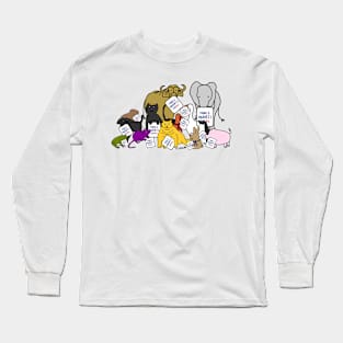 Animals with Kamala Harris Signs Long Sleeve T-Shirt